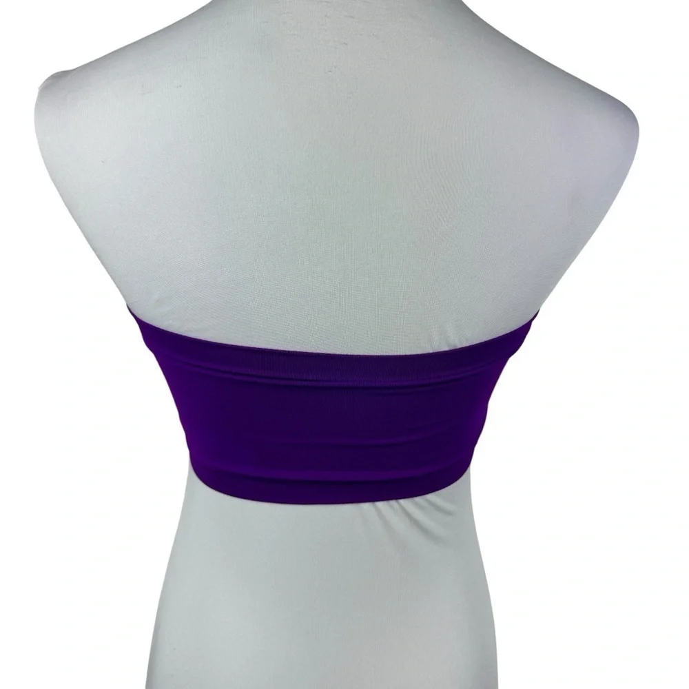 Express‎ Intimates Purple Tube Bandeau Padded Bra Women's S/M